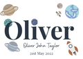Personalised Space Name Print