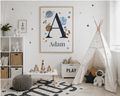 Personalised Space Name Initial Print